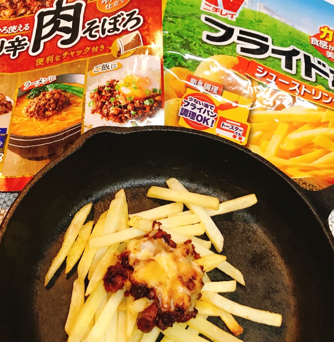 肉そぼろチーズポテトの完成写真