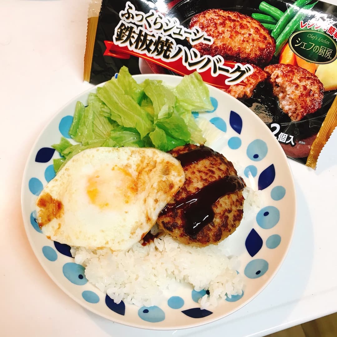 ロコモコ風プレートの完成写真