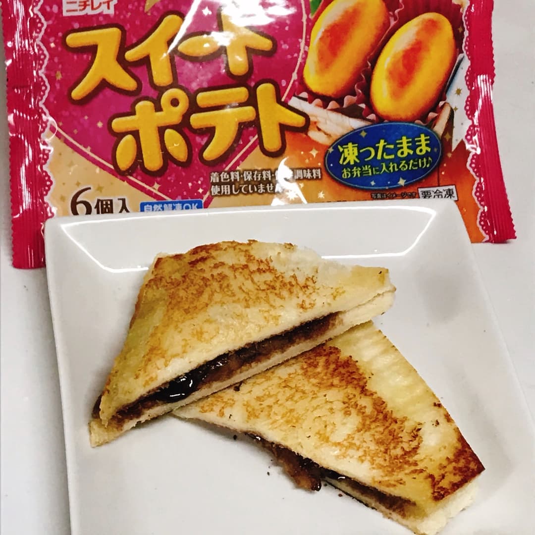 スイートポテトのチョコバターサンドの完成写真