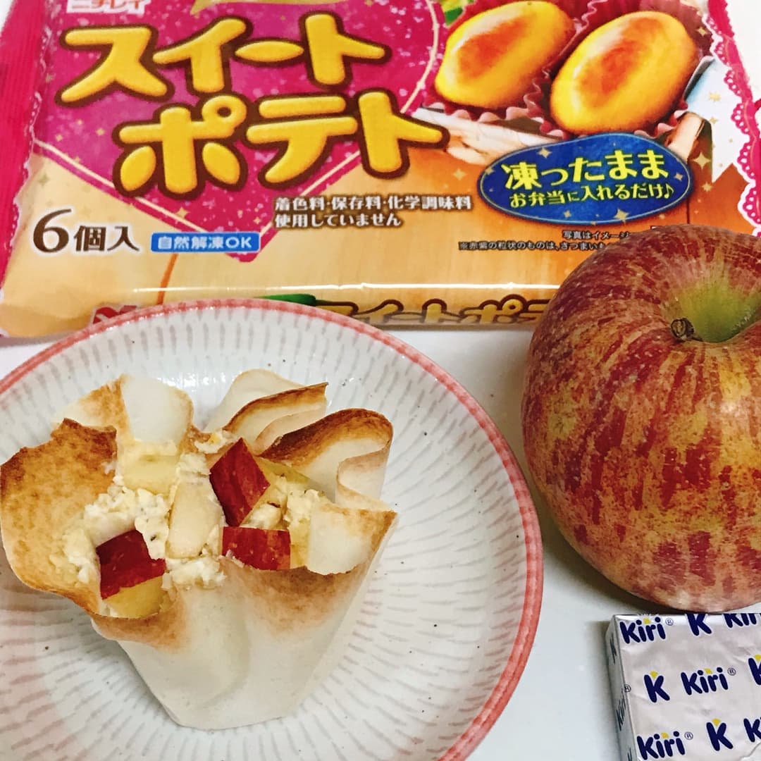 ポテトとクリームチーズとりんごのサラダの完成写真