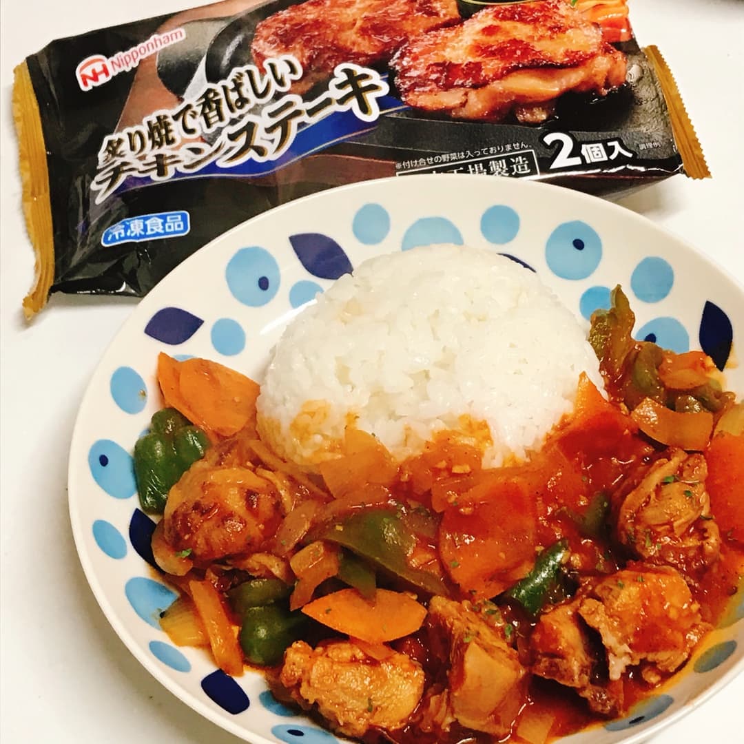チキンカチャトーラの完成写真