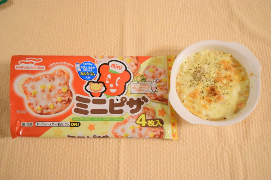 ミニピザグラタンの完成写真