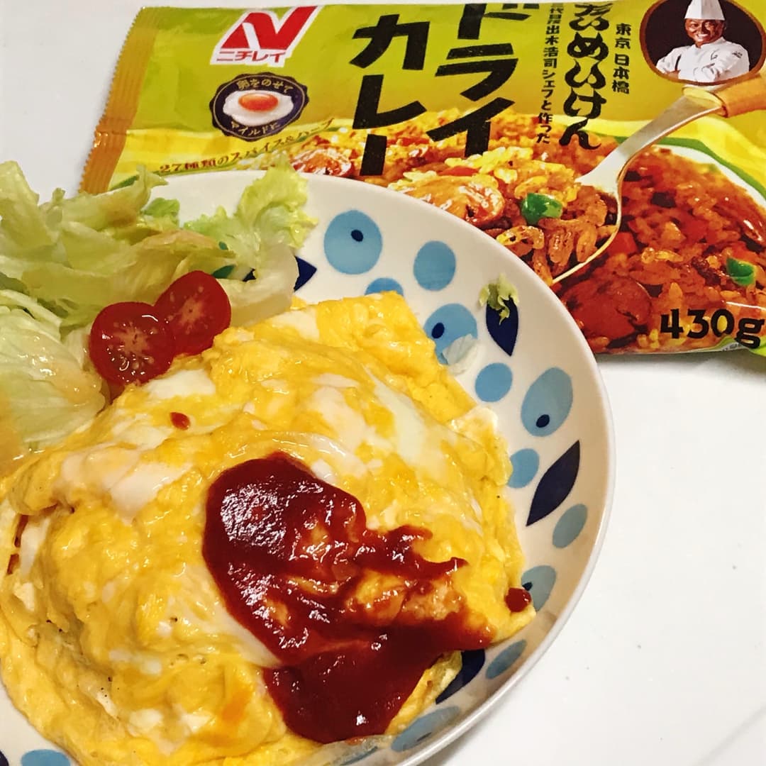 たいめいけんのオムドライの完成写真
