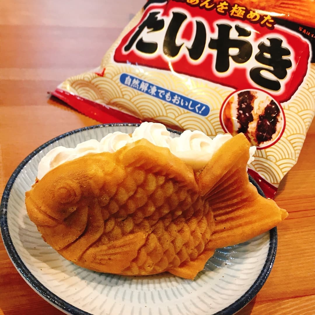 たいやきのバナナホイップサンドの完成写真