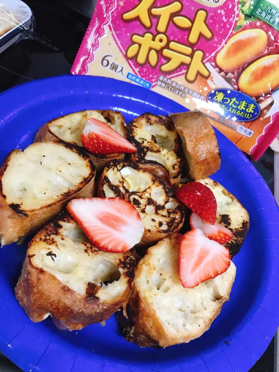 スイートポテトのフレンチトーストの完成写真