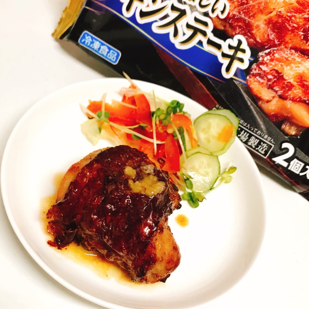チキンステーキのにんにくバター醤油の完成写真