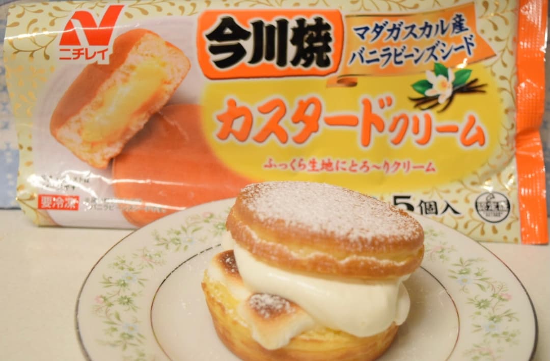 マシュマロホイップの今川焼の完成写真