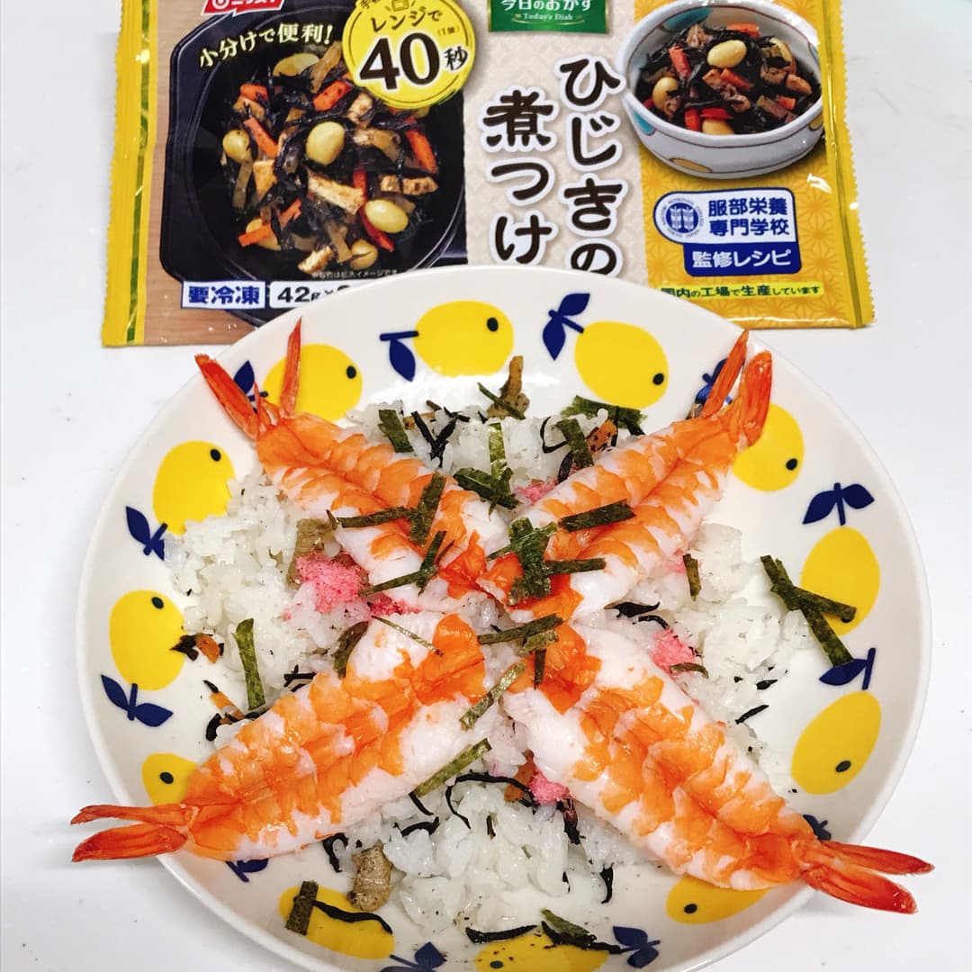 ひじきのちらし寿司の完成写真