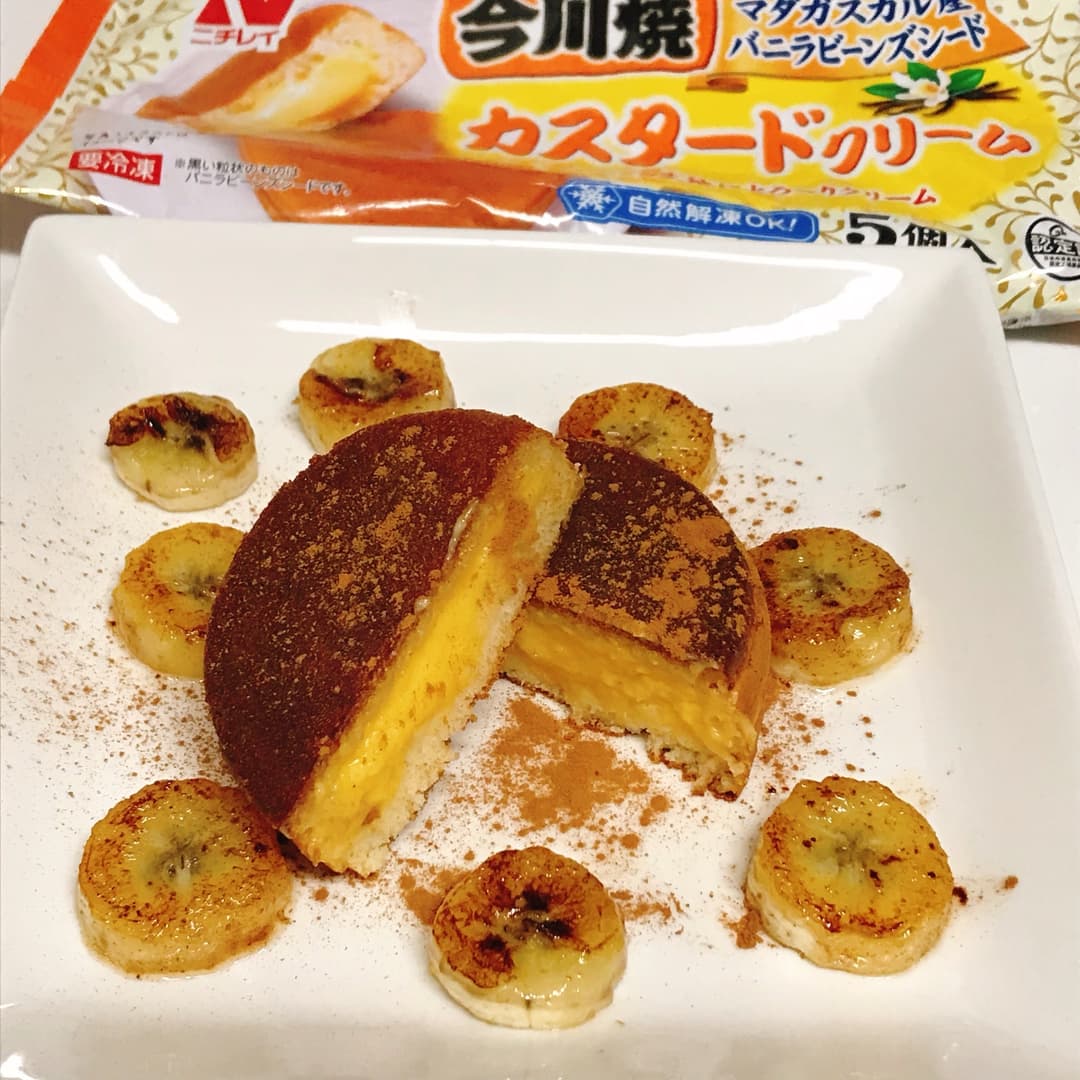 バター焼きカスタードのシナモンシュガーの完成写真