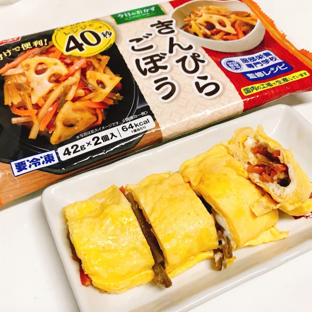 きんぴらの卵焼きの完成写真