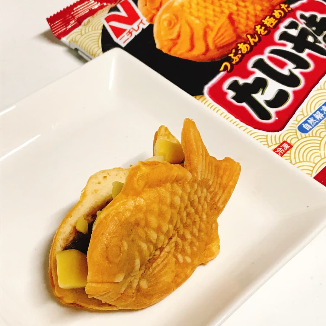 栗の甘露煮たいやきの完成写真