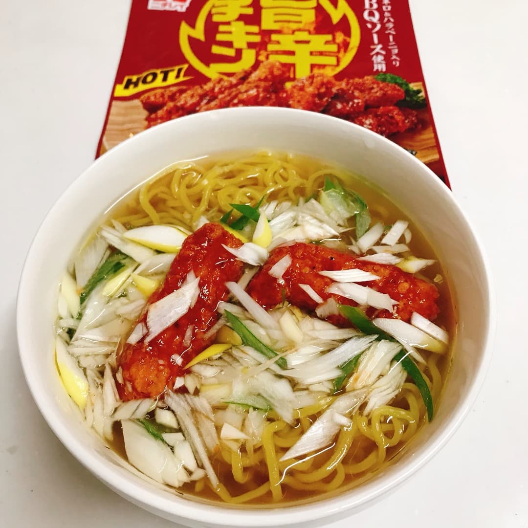 旨辛ねぎラーメンの完成写真