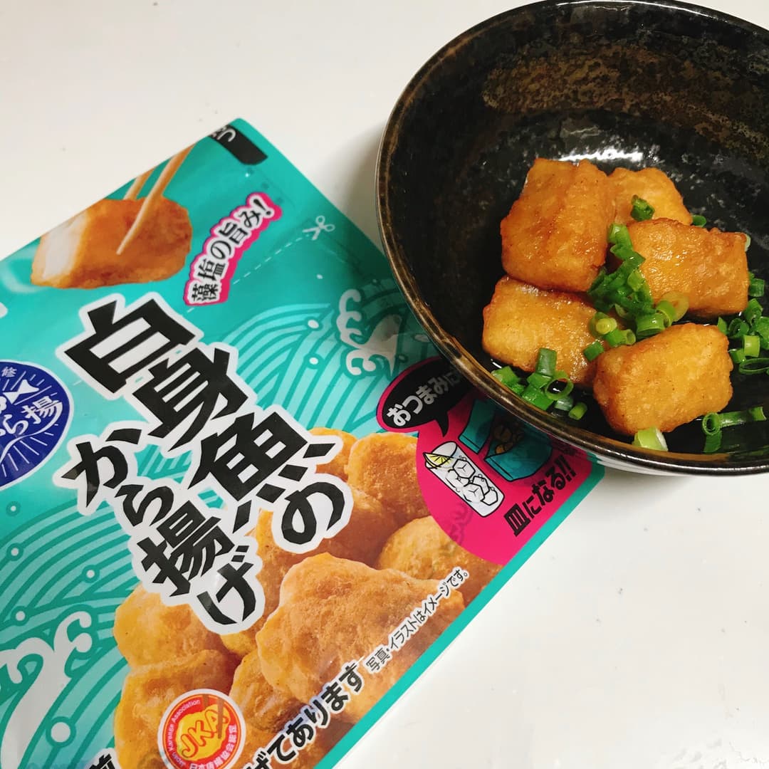 白身魚のから揚げのてりやきソースの完成写真