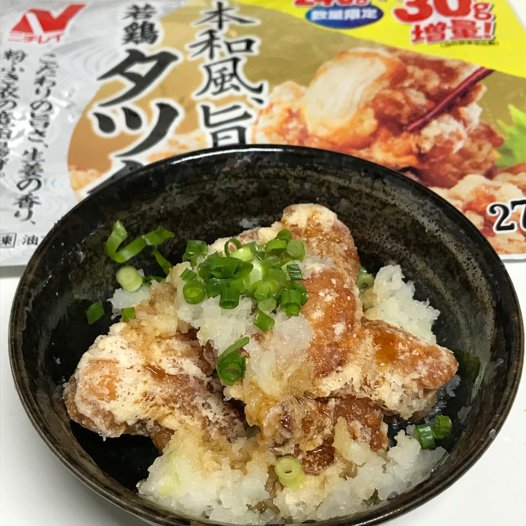 若鶏タツタのおろしポン酢の完成写真
