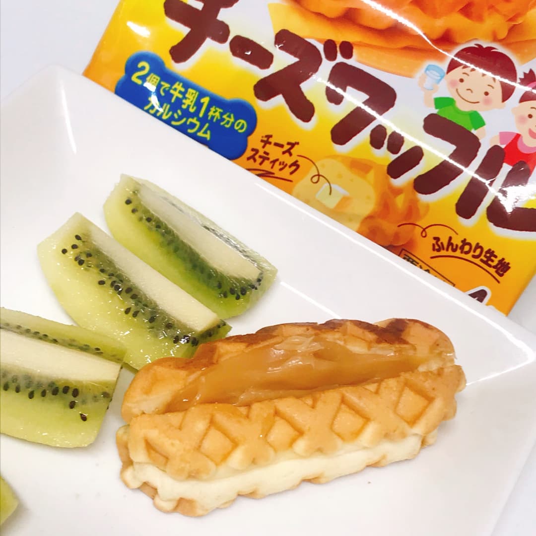 ピーナッツバターチーズワッフルの完成写真