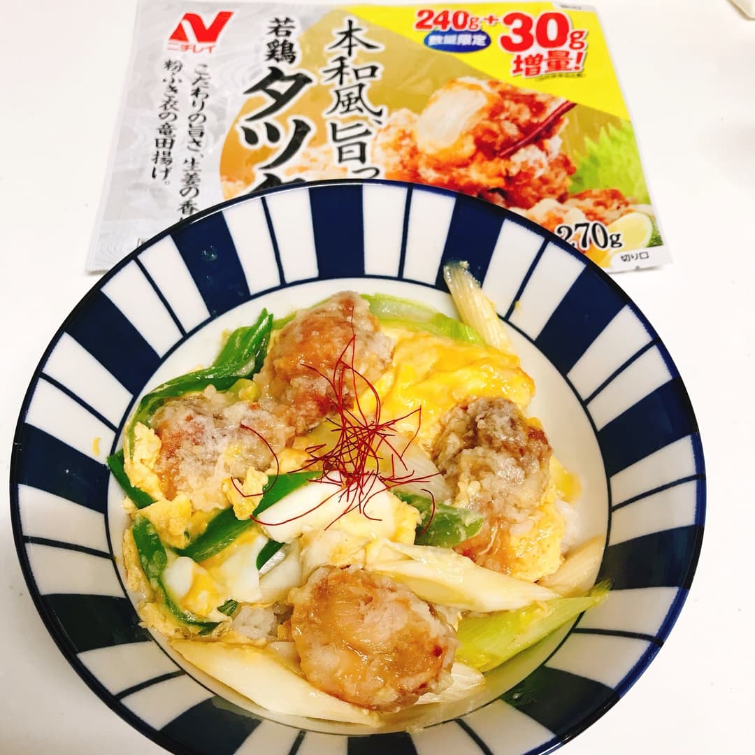 若鶏タツタの親子丼の完成写真