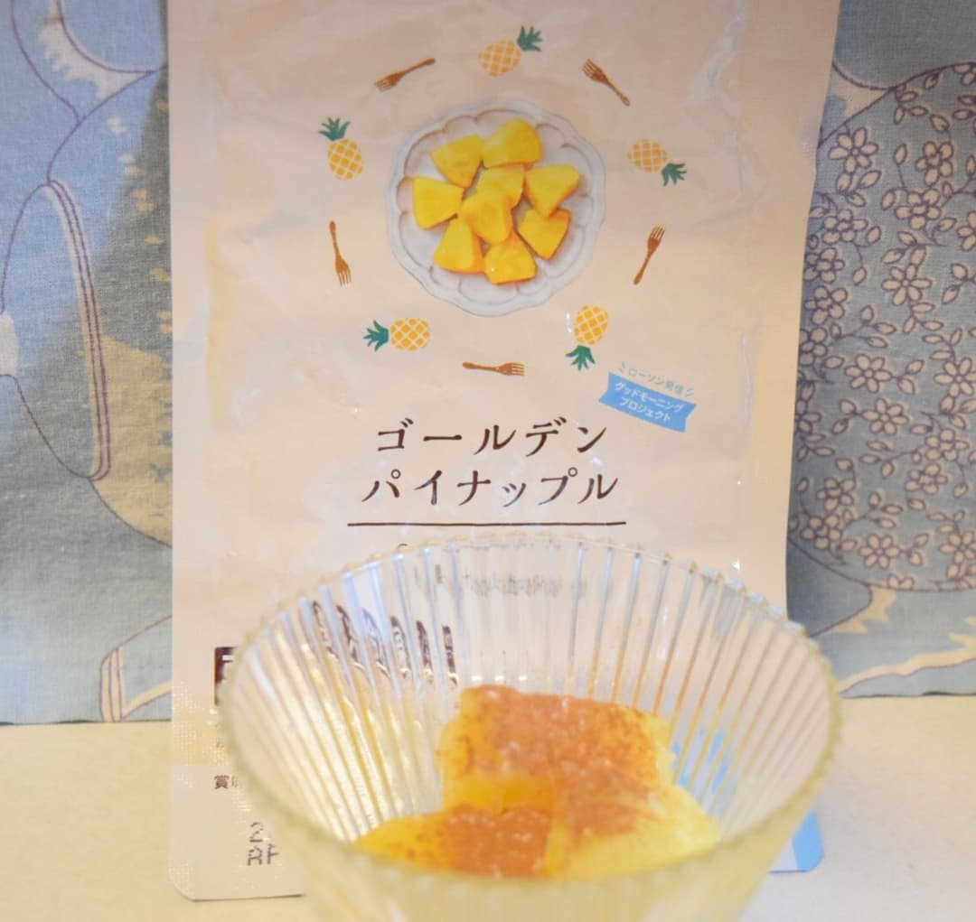シナモンバターパイナップルの完成写真