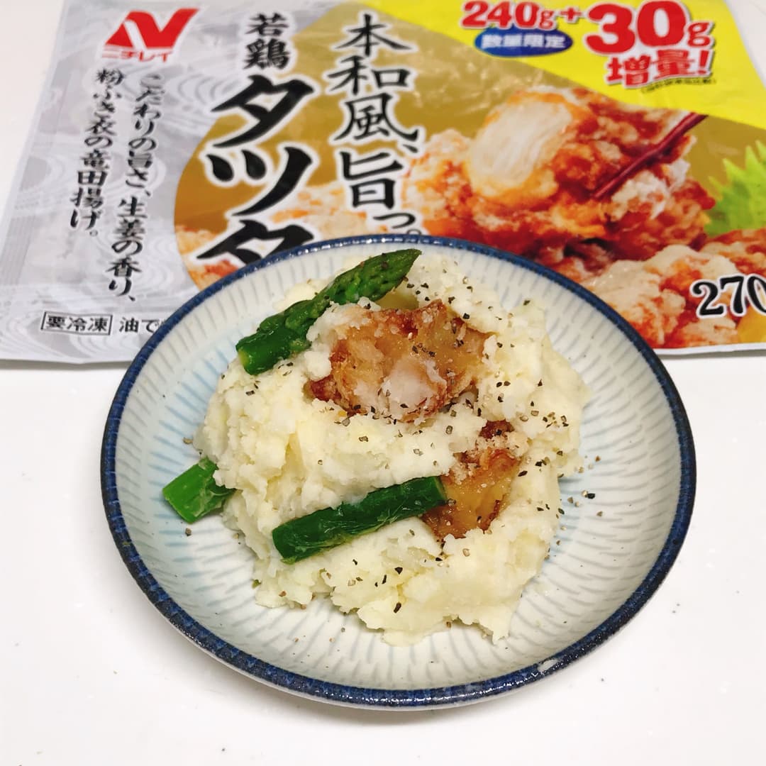 若鶏タツタのポテトサラダの完成写真