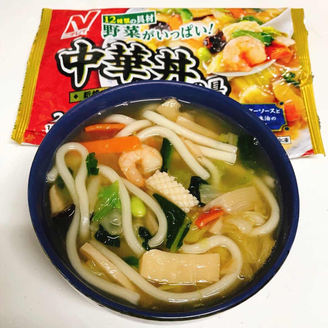 具沢山五目中華うどんの完成写真