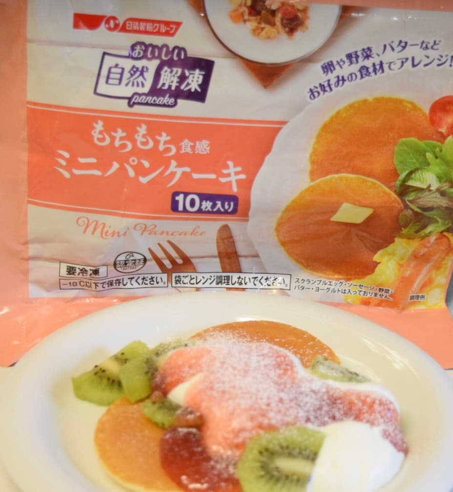 フルーツミニパンケーキの完成写真