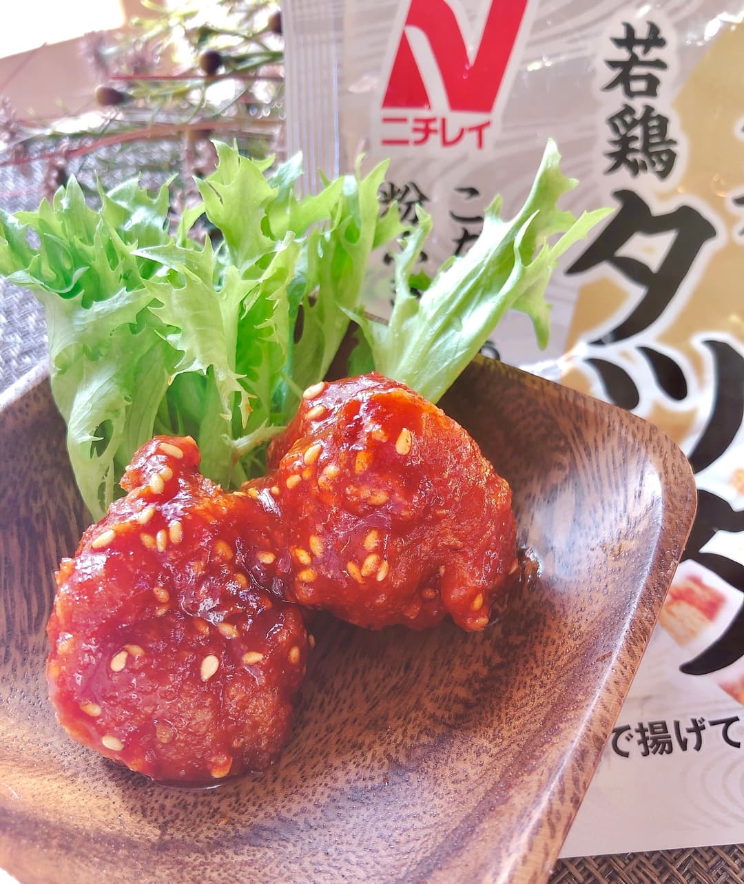 ヤンニョムチキンの完成写真