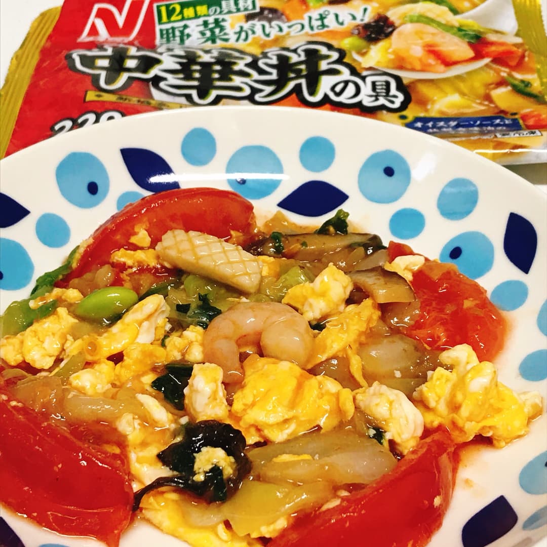 トマトと卵の中華炒めの完成写真