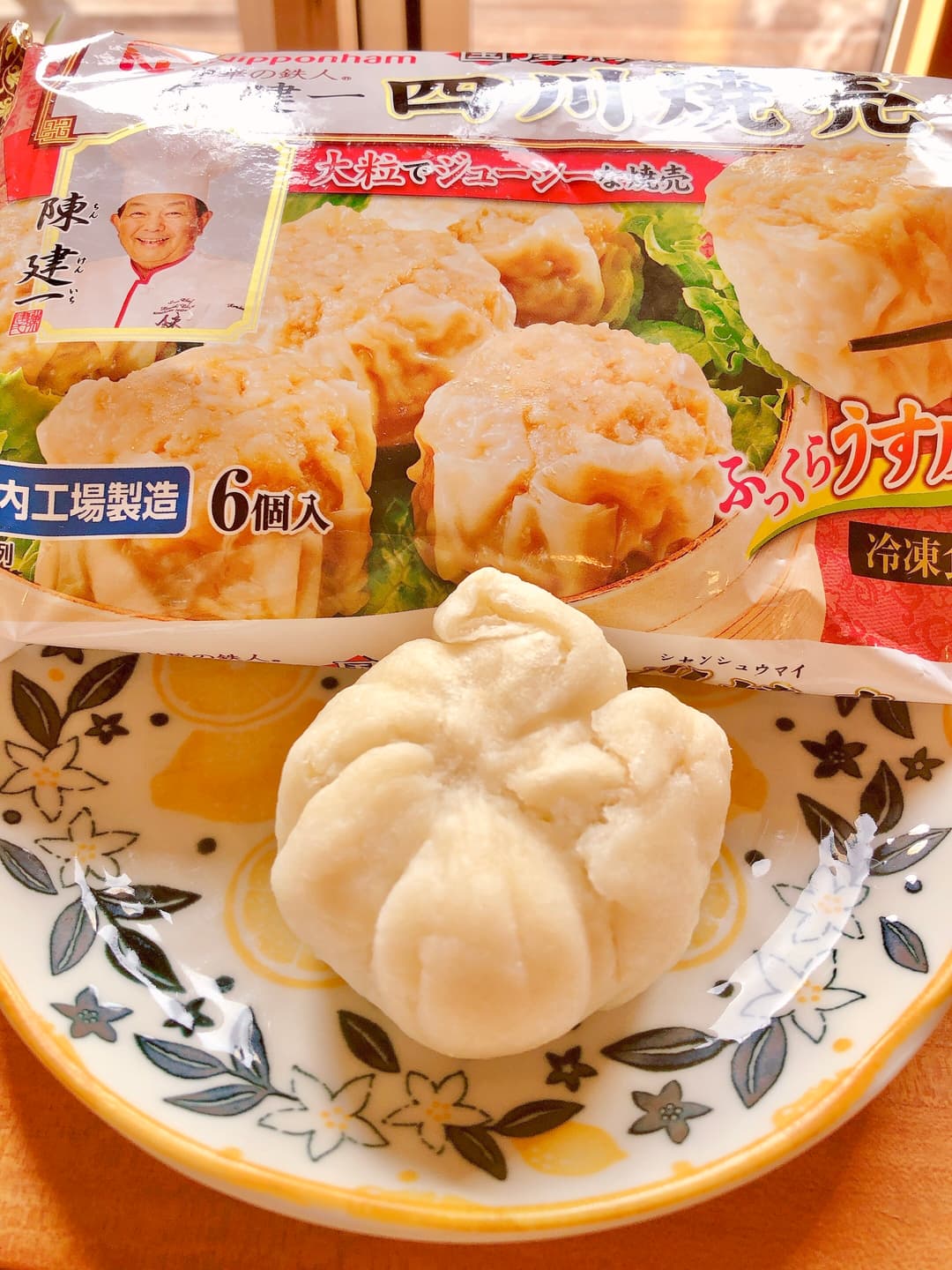 食パンで肉まんの完成写真
