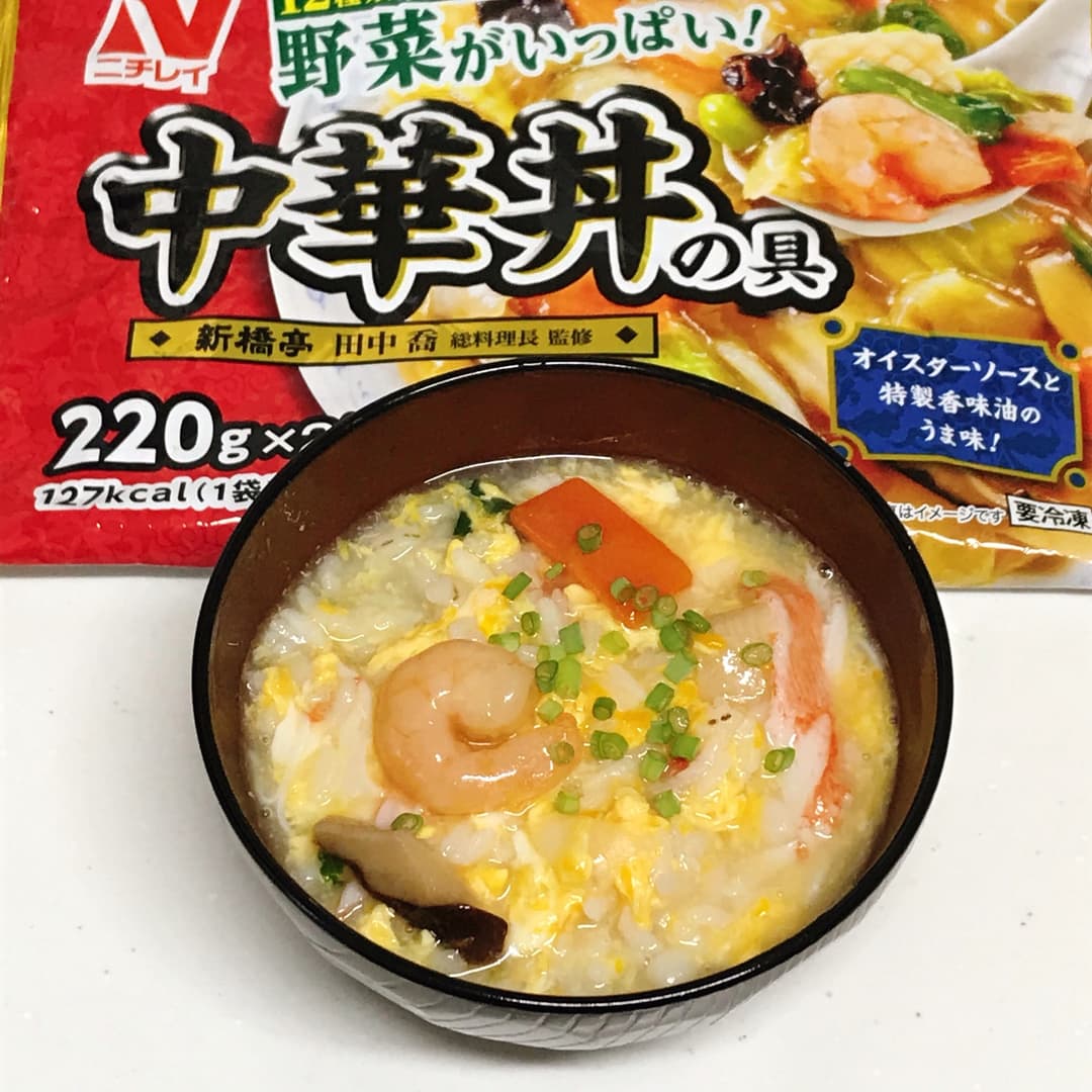 中華かに雑炊の完成写真