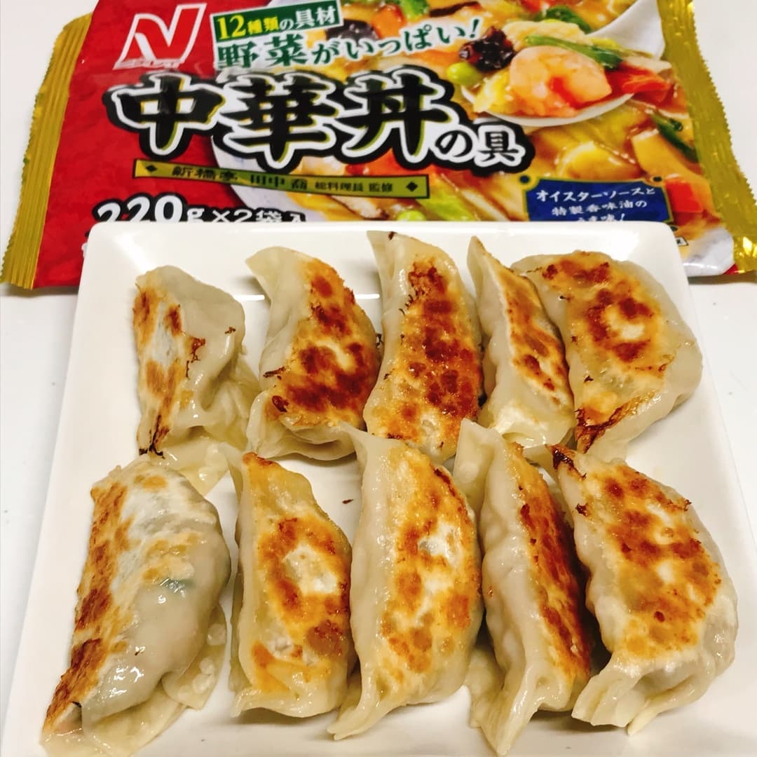 絶品★中華丼で作る餃子の完成写真