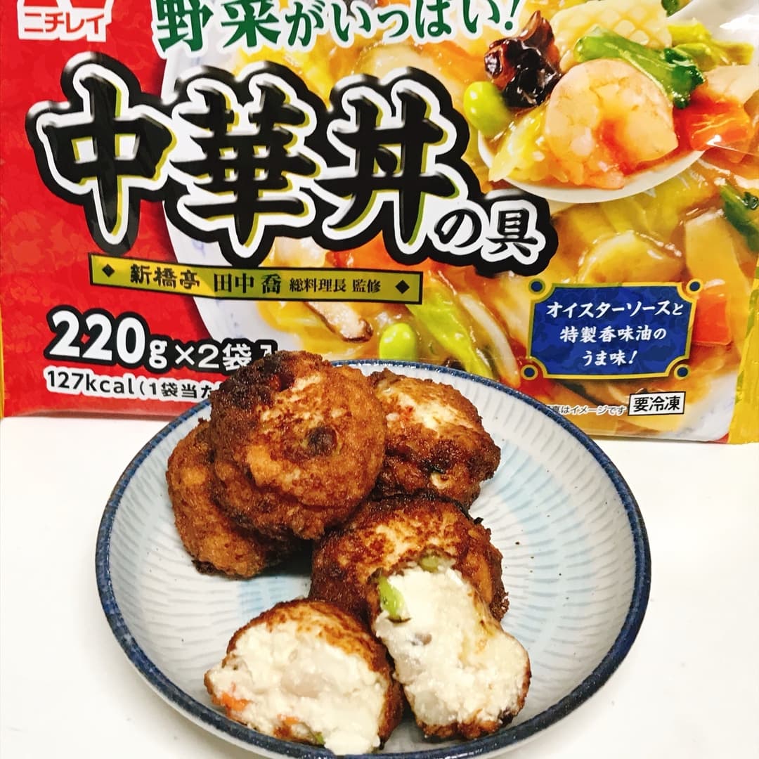 中華豆腐の落とし揚げの完成写真