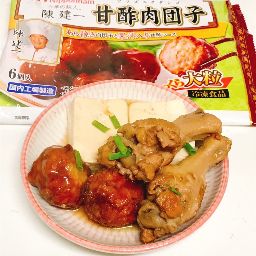 手羽と肉団子のさっぱり煮の完成写真