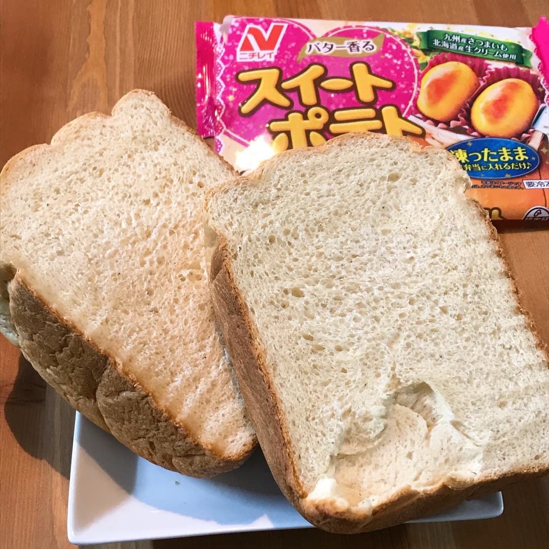 スイートポテトの食パンの完成写真