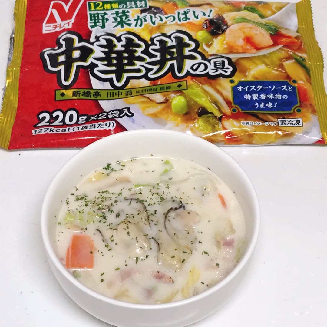 中華オイスターチャウダーの完成写真