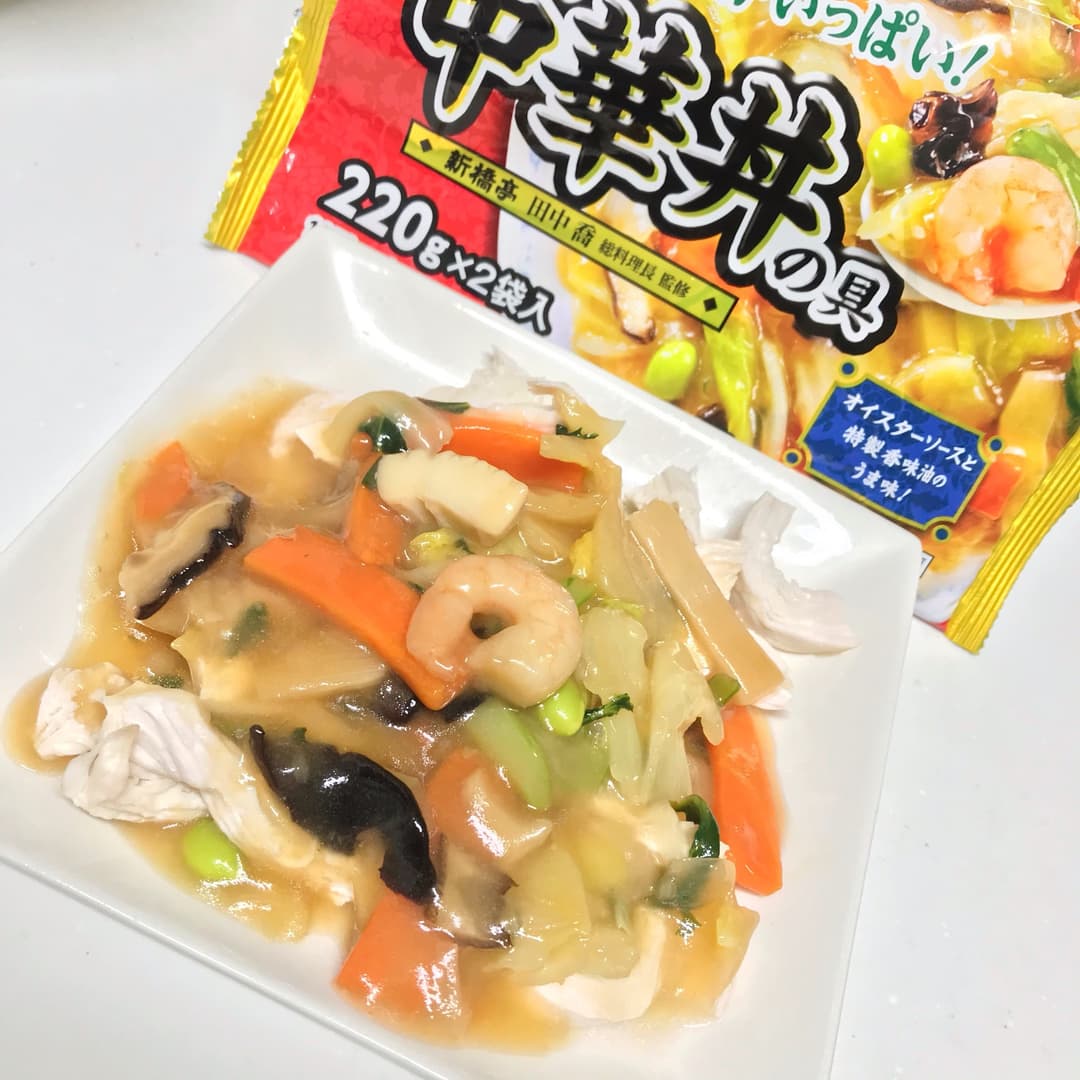 茹でどり中華あんかけの完成写真