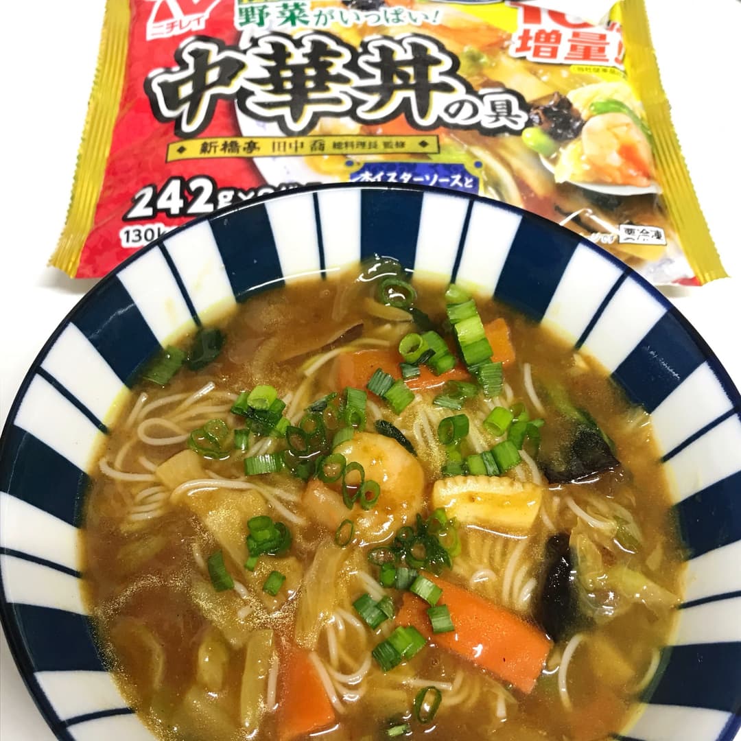 中華カレー煮麺の完成写真