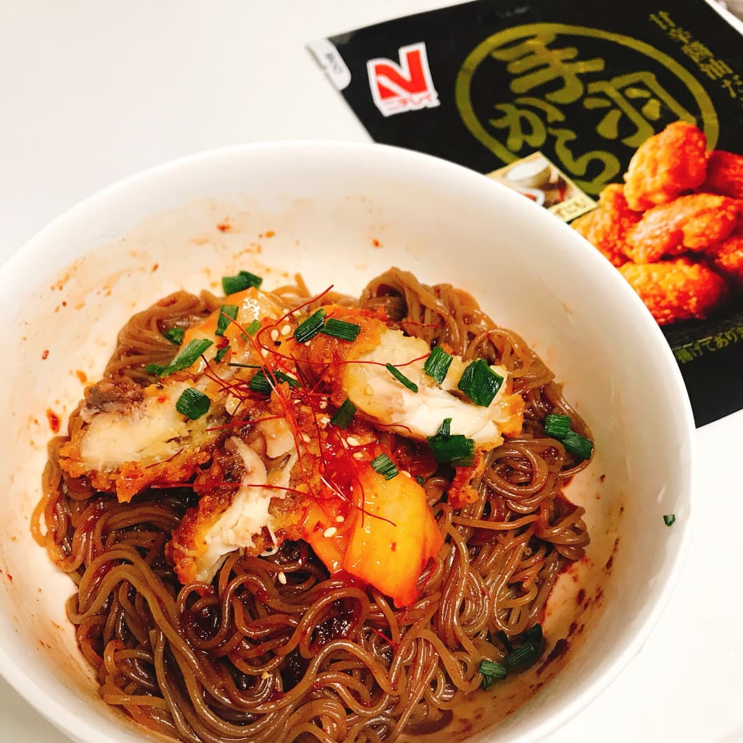 手羽からビビン麺の完成写真