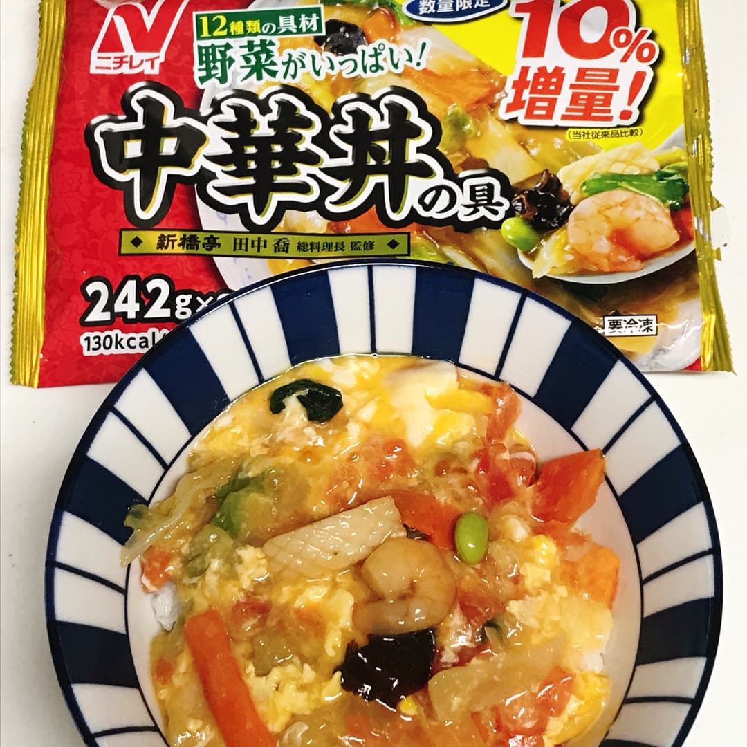 中華トマト丼の完成写真