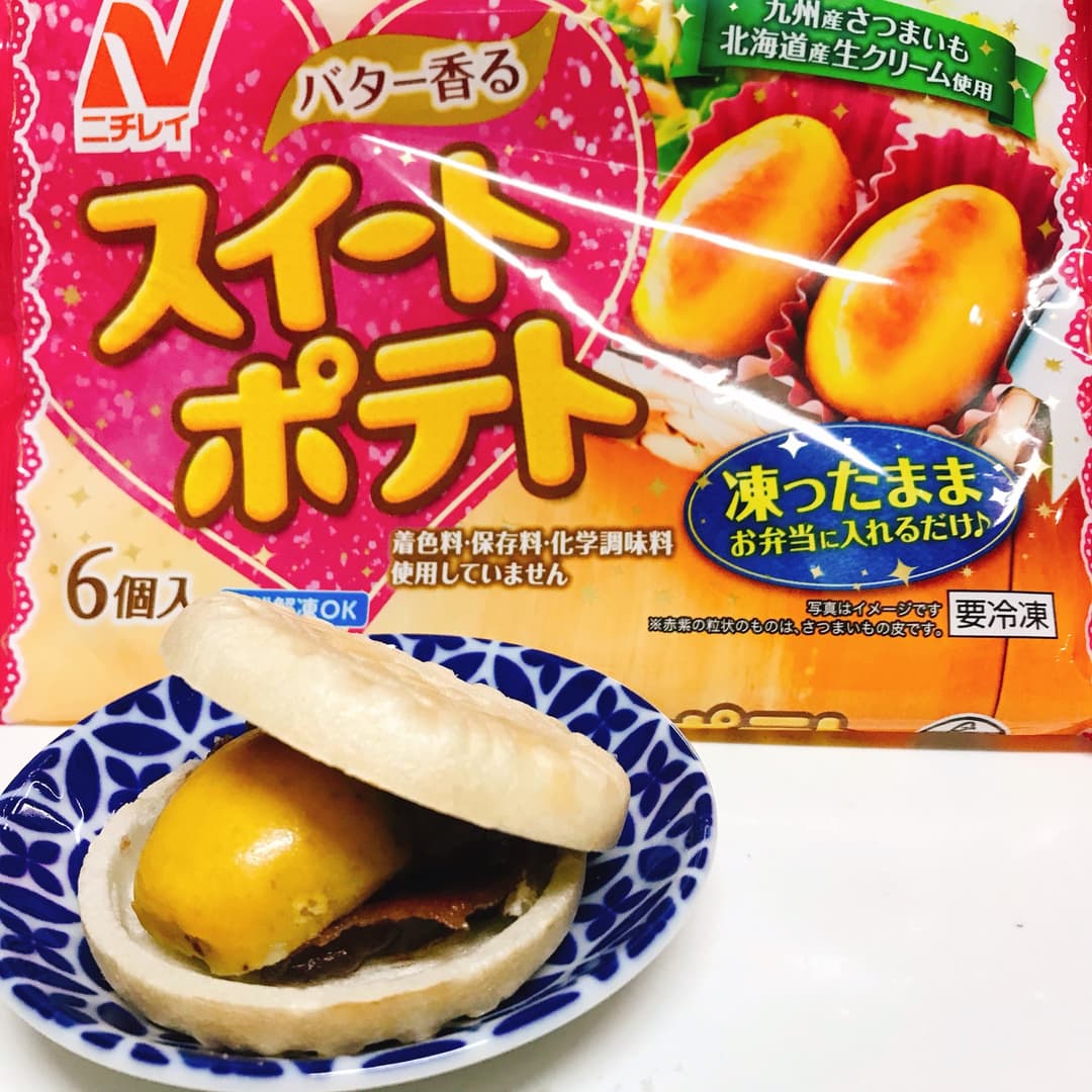 スイートポテトあずきもなかの完成写真