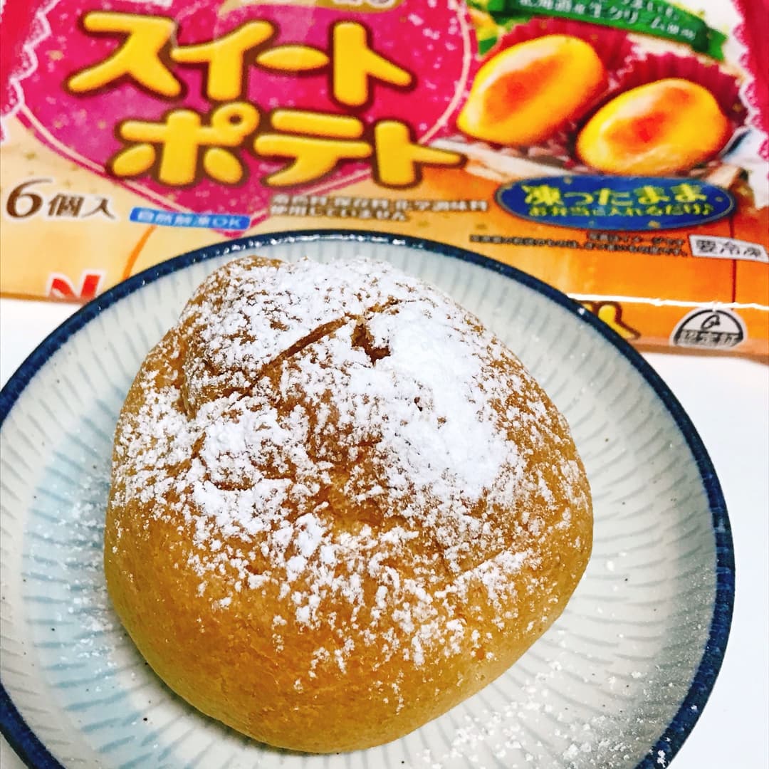 スイートポテトのシュークリームの完成写真