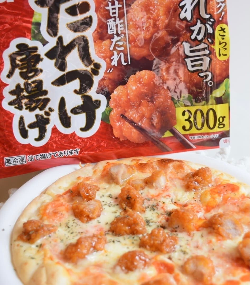 たれづけ唐揚げのマルゲリータの完成写真