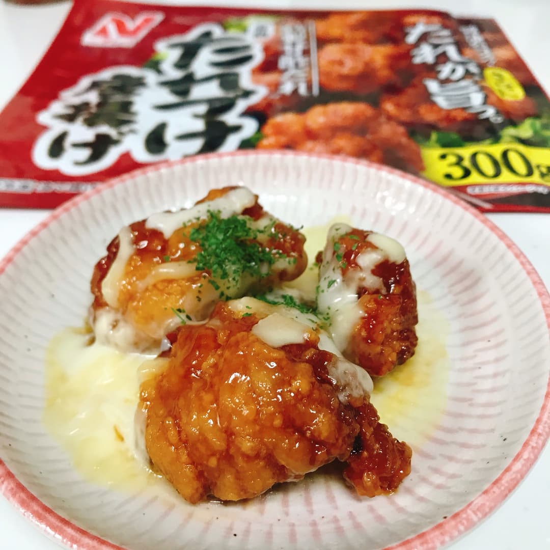 たれづけ唐揚げチーズの完成写真
