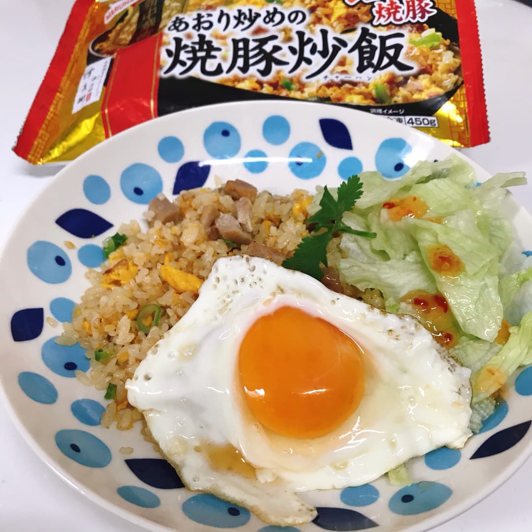 アジア飯風焼豚炒飯の完成写真