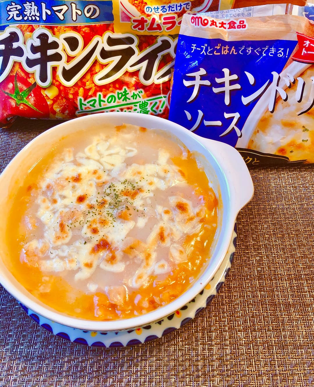 チキンライスで簡単ドリアの完成写真