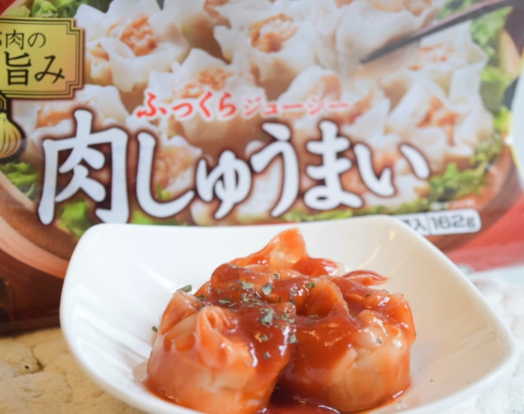 エビチリ風しゅうまいの完成写真