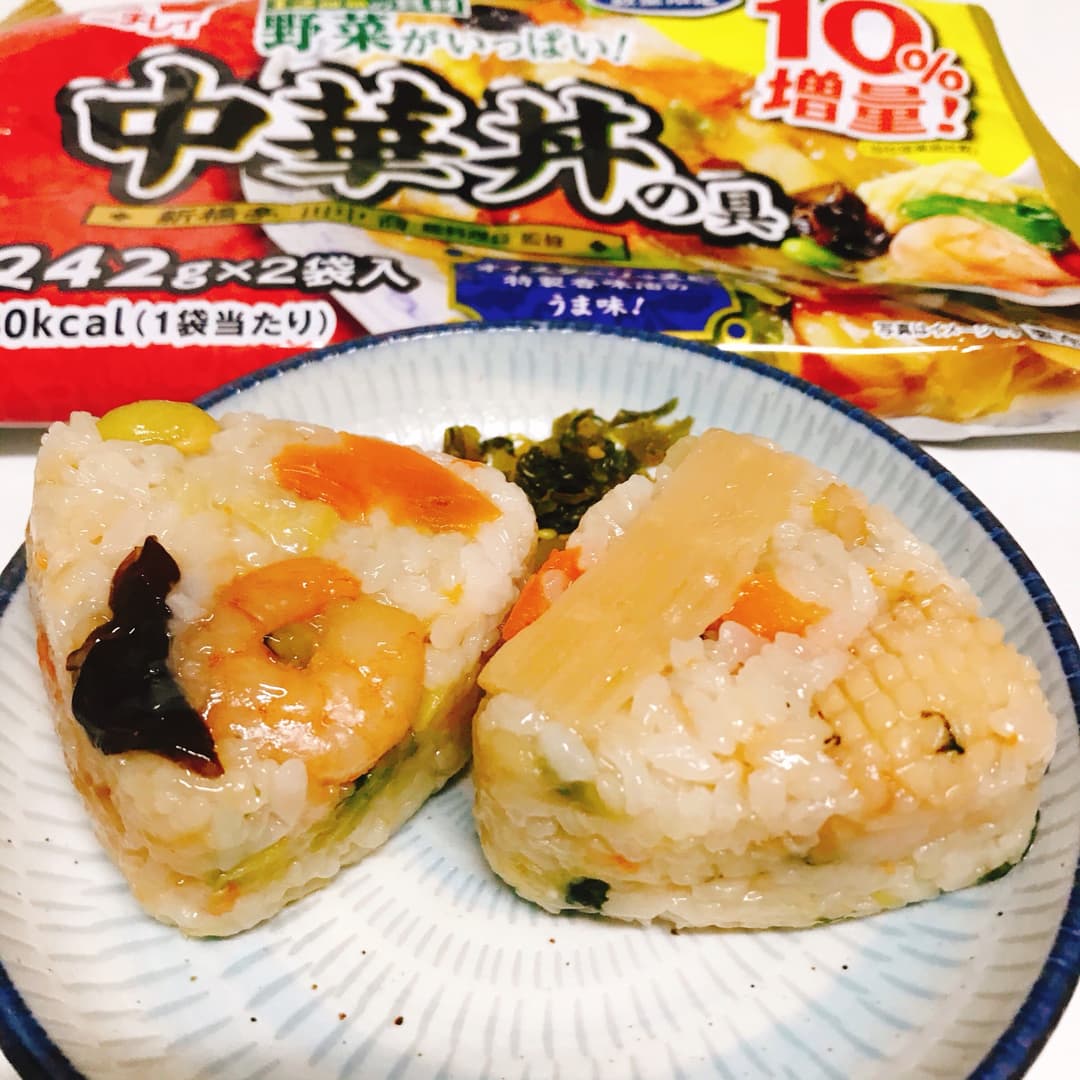 中華おこわ風おにぎりの完成写真
