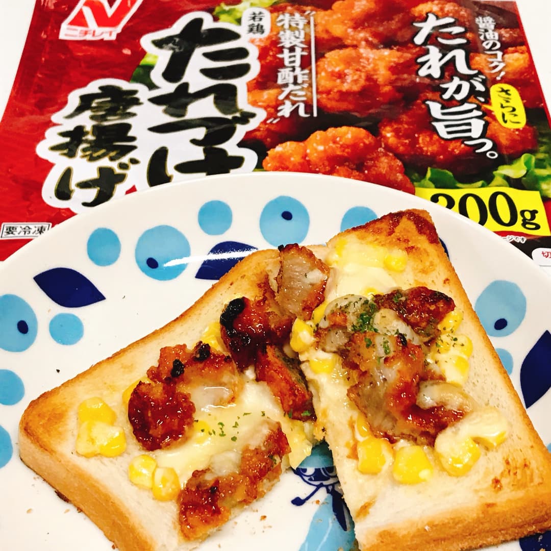 たれづけマヨコーントーストの完成写真
