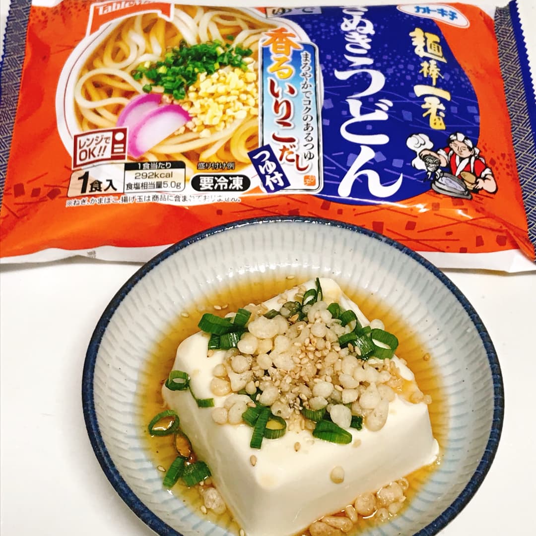 いりこだしの冷奴の完成写真