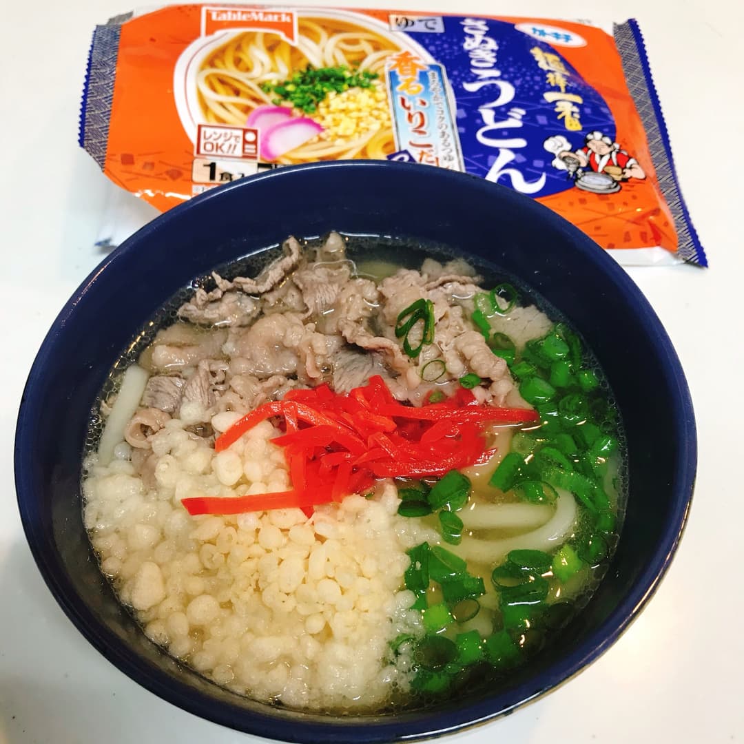 関西風肉うどんの完成写真