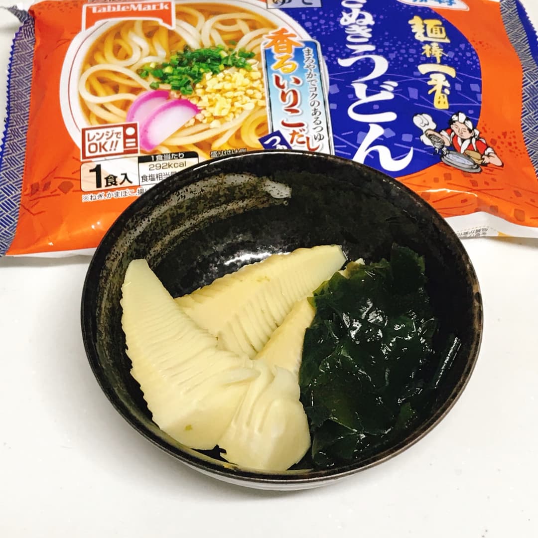 いりこだしで炊いた若竹煮の完成写真