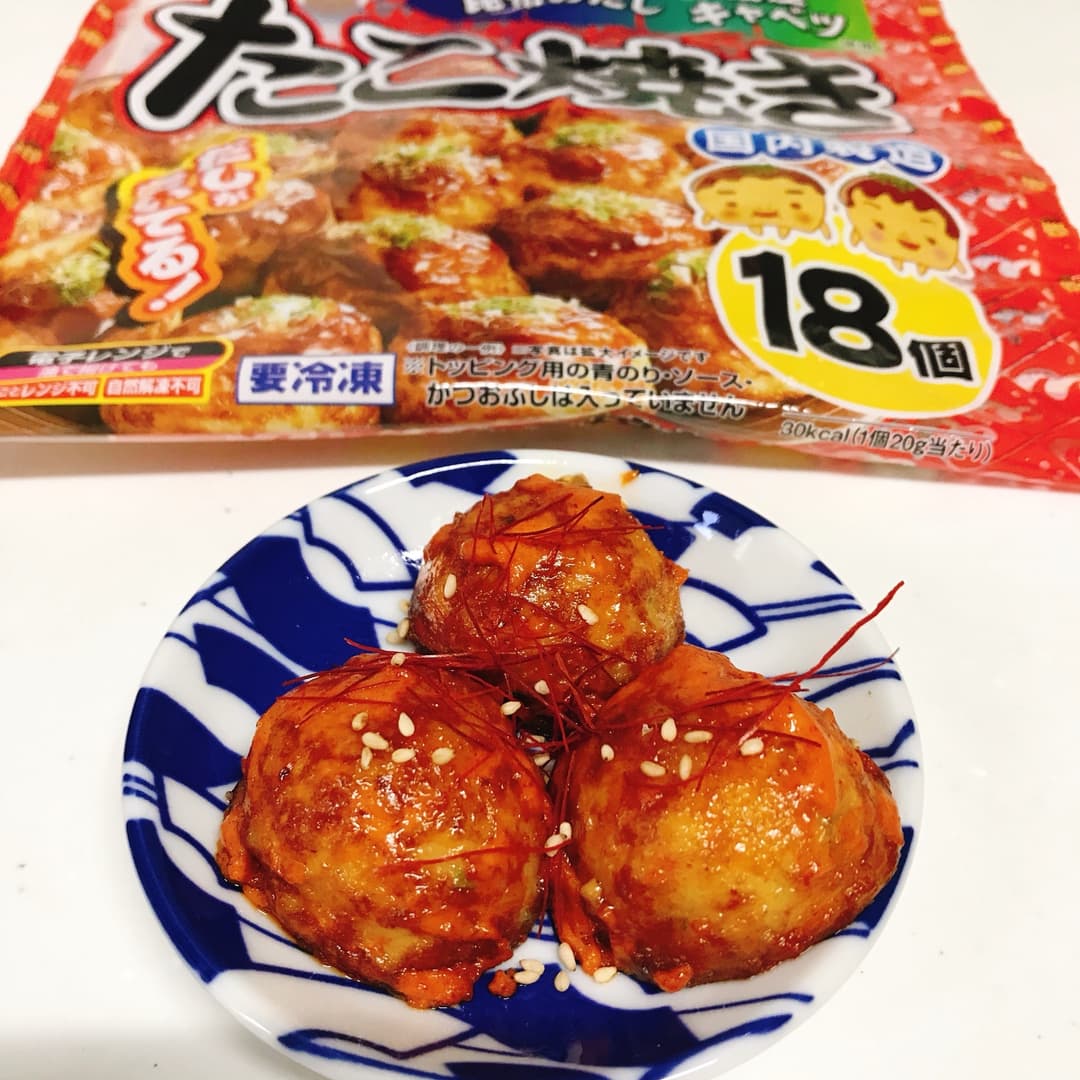 たこ焼きコチュジャンマヨネーズの完成写真